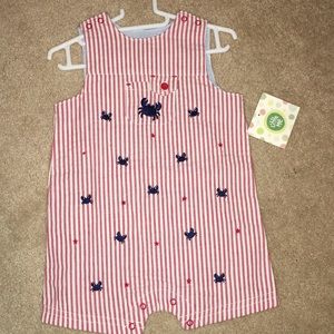Baby woven sunsuit 9M